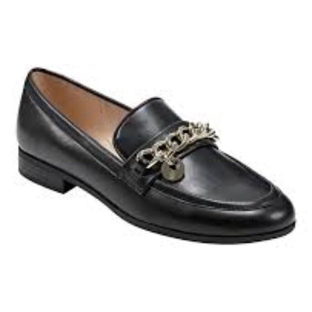 Bandolino Lasper Slip On Loafer Women's size 11 Black with Chain NEW